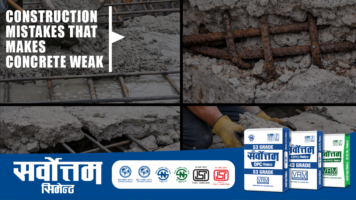 Construction Mistakes That Makes Concrete Weak