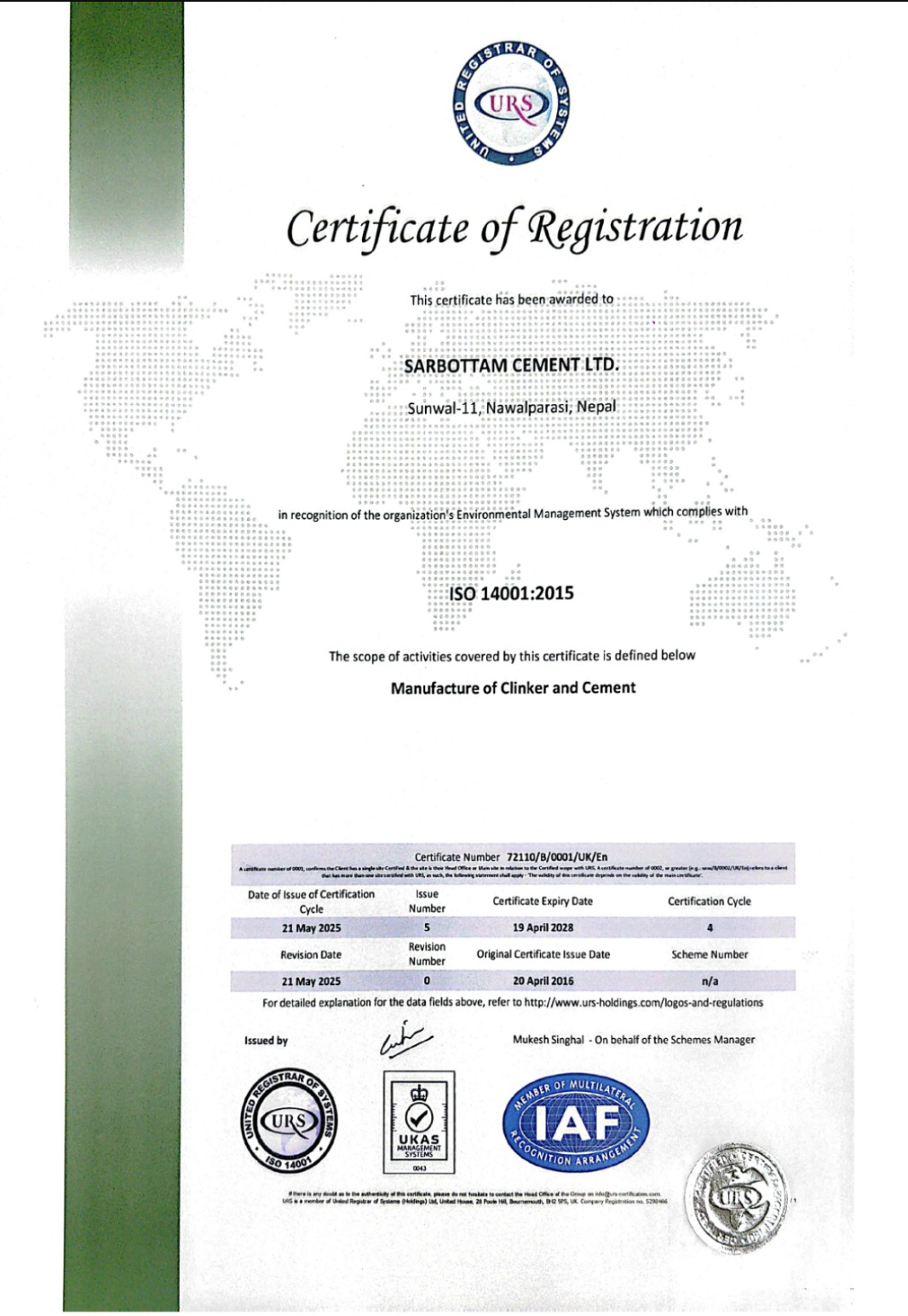 ISO 14001:2015 - Standards on Environmental Management